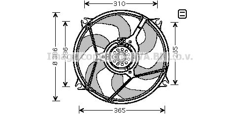 AVA QUALITY COOLING Ventilaator,mootorijahutus CN7528